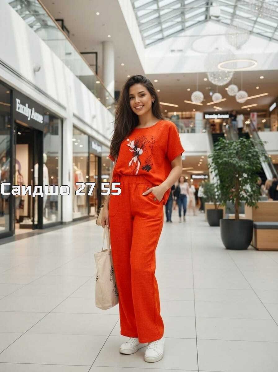 оранжевый брючный костюм,брючные костюмы женские,костюм женский,костюм с брюками,костюм женский летний брючный