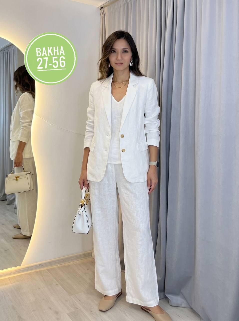 брючный костюм,белый брючный костюм,костюм брючный женский юрс,брючный костюм из льна,костюм брючный женский