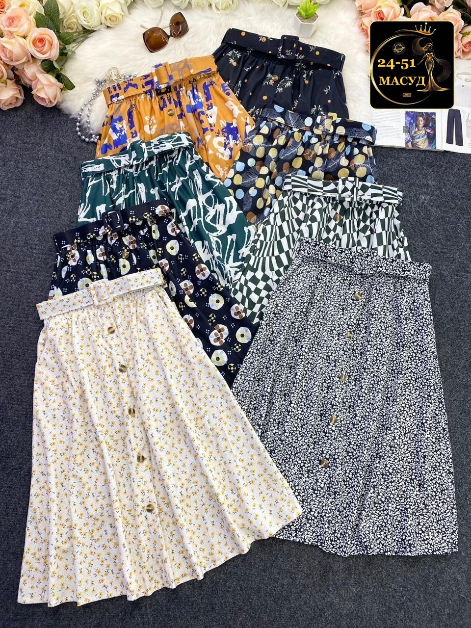 летние юбки,,юбка женская,юбка шифон,юбка с принтом