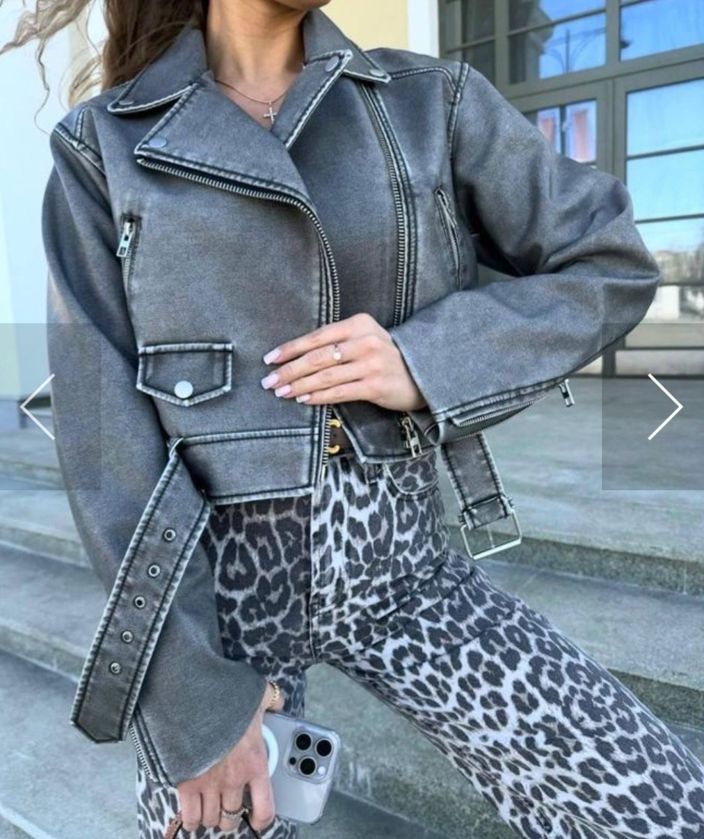 куртка косуха из экокожи,косуха винтажная куртка кожаная oversize серая mony,куртка косуха,кожаная куртка косуха серая винтаж короткая,косуха кожаная серая винтажная куртка оверсайз лето 2025 monyken