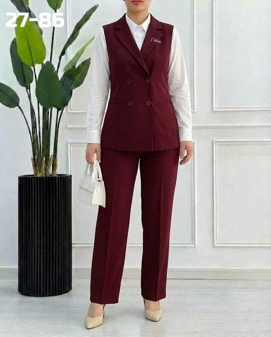 женский костюм тройка брючный с жилетом,брючный костюм,костюм брючный деловой,костюм женский брючный,женский брючный костюм двойка