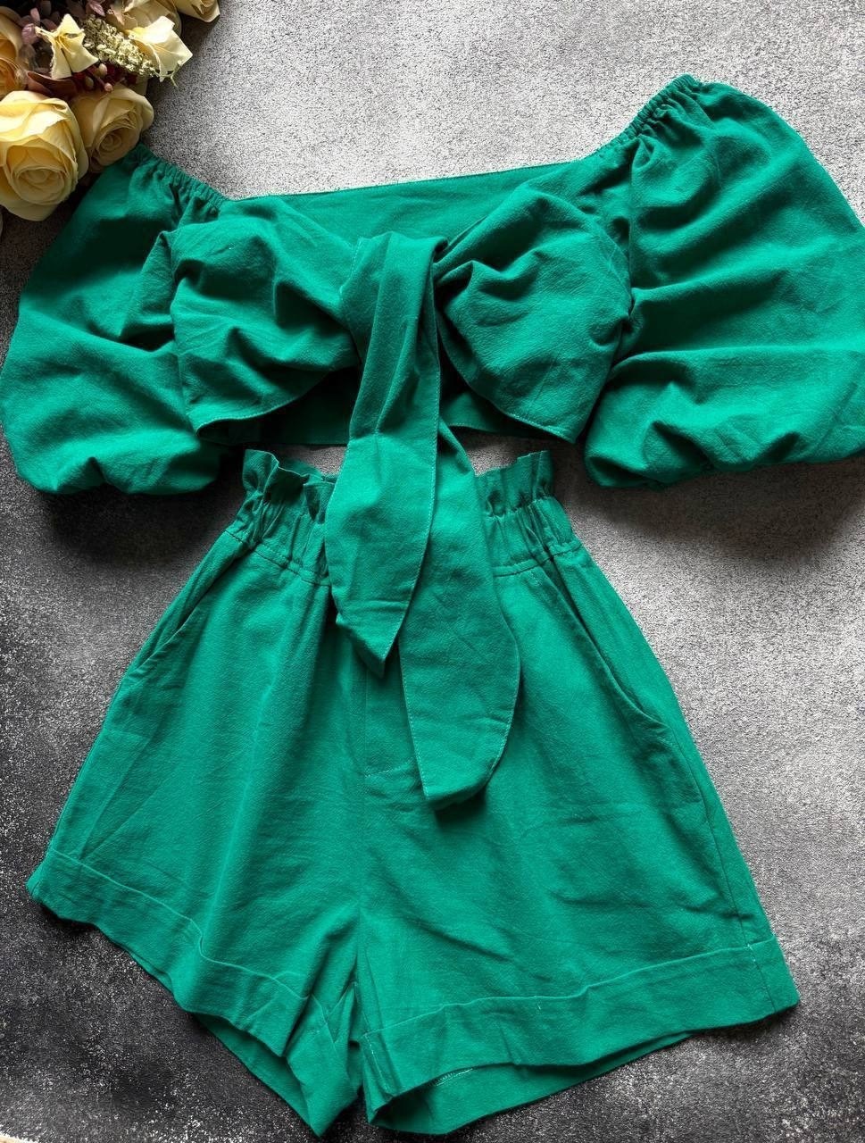 костюм с шортами и топом,женский костюм с шортами,костюмы летние женские,пеньюар sensuelia,костюм с шортами женский летний