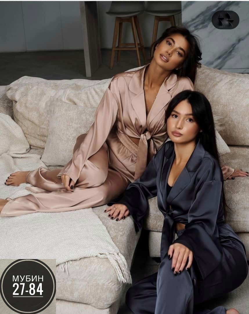 атласный костюм женский,брючный атласный костюм,шелковый костюм,атласный костюм,костюм женский в пижамном стиле