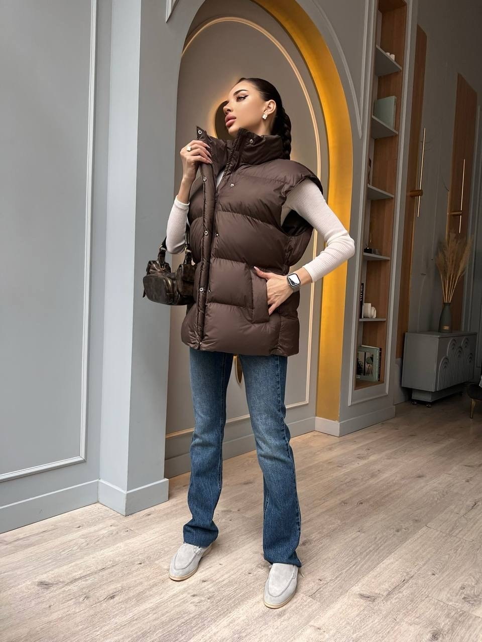 женская жилетка,женские жилеты,жилет,жилетка,теплый жилет