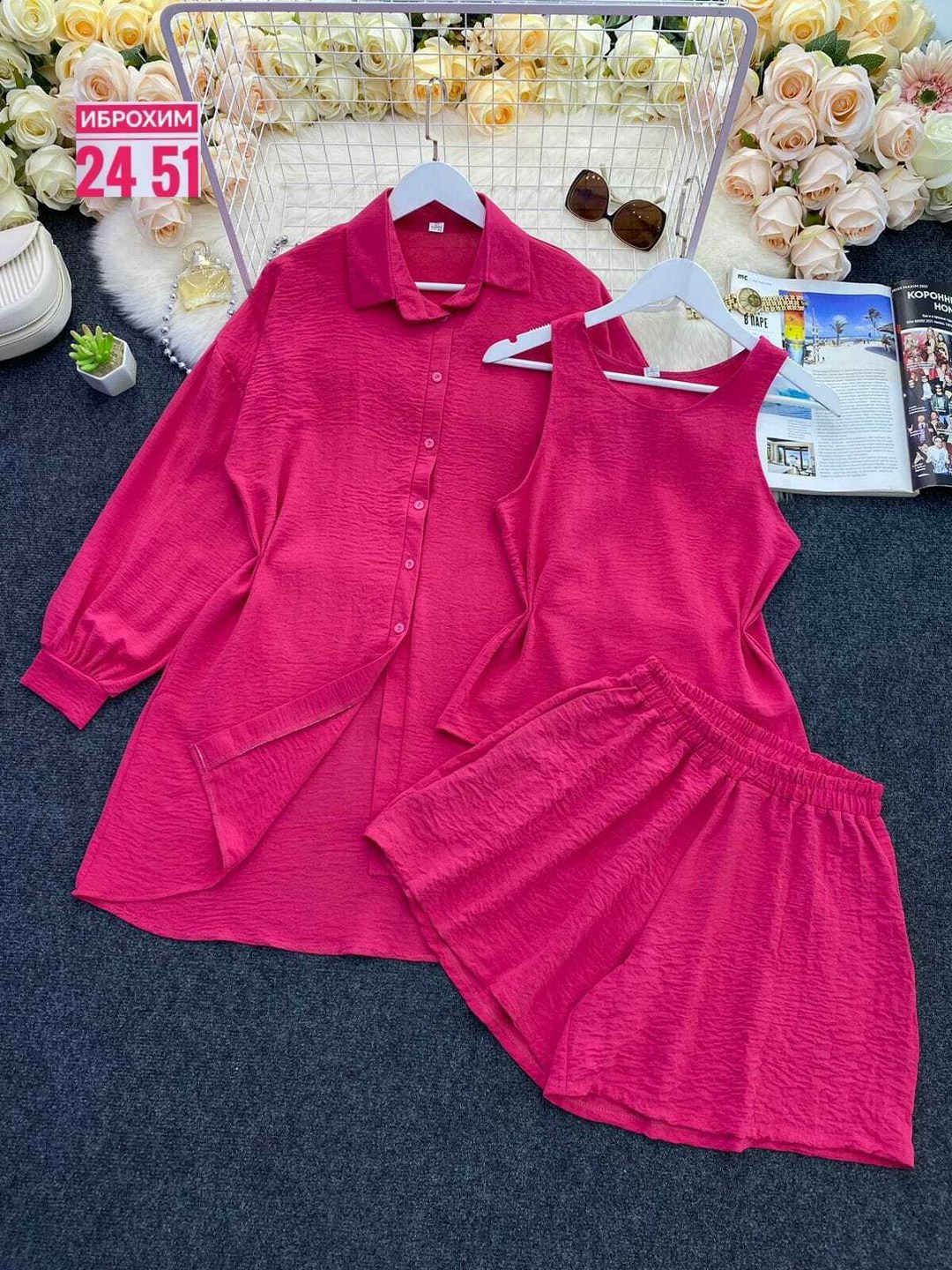 костюм женский тройка,женский костюм с шортами,костюм женский,костюм женский летний,одежда комплект