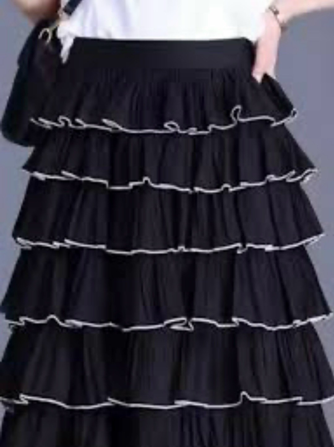 юбка с оборками,юбка,женская длинная юбка,юбка с рюшами,шифоновая юбка