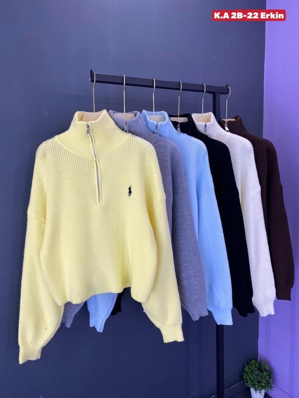 женские кофты,свитер женский,свитер оверсайз с горлом на молнии kk fashion,кофта поло,свитер