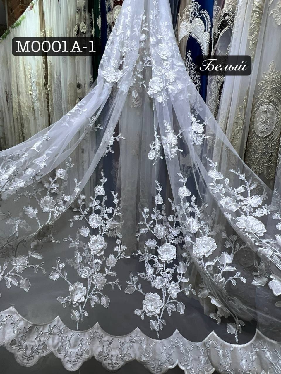 тюль сетка вышивка "королевишна" высота 300 см,тюль с вышивкой,тюль с розами,тюль,кружевная тюль