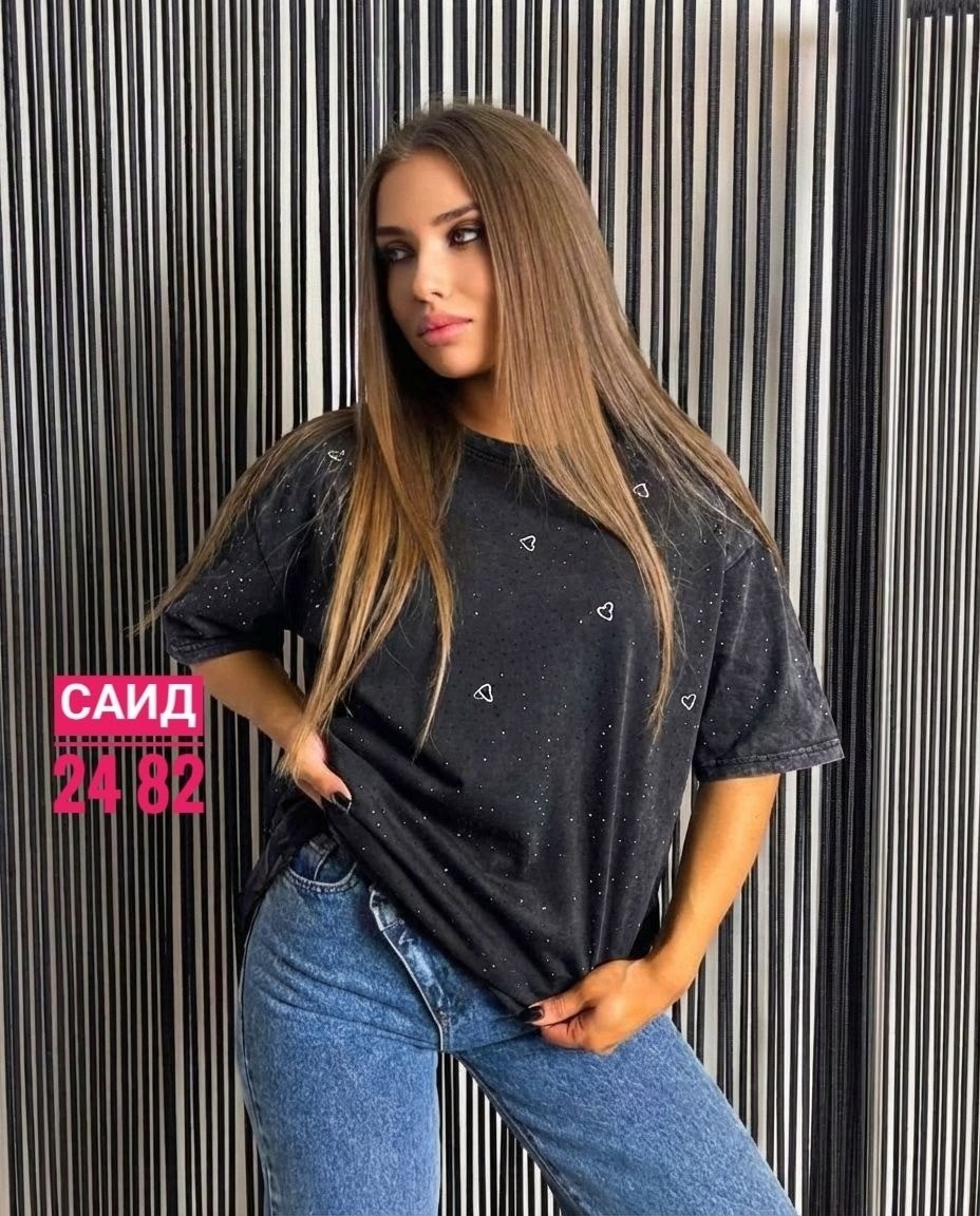 футболки женская оверсайз,женская футболка,женская футболка оверсайз со стразами,футболка оверсайз,футболка женская оверсайз варенка