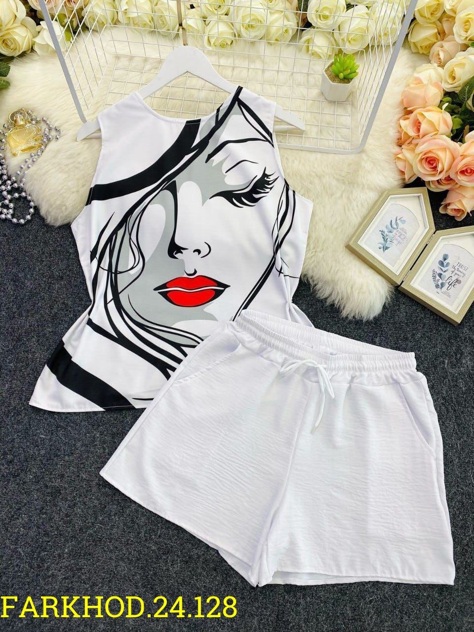 летний женский костюм,женский костюм с шортами,женские летние комплекты,костюм женский,летние костюмы