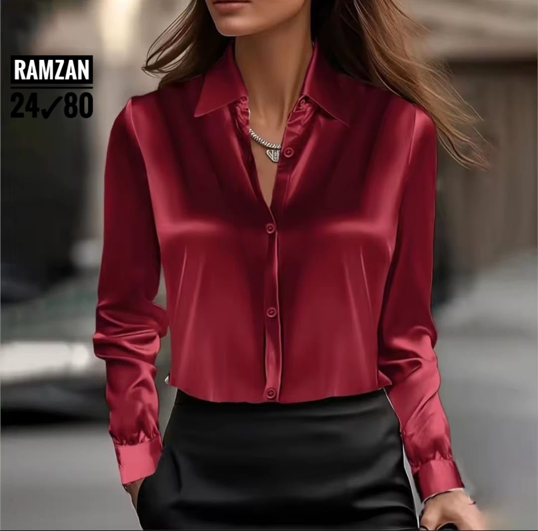 блузка женская мода однотонная атласная шелковая рубашка с длинными рукавами,элегантная женская блузка,блузка женская,блузка женская мода однотонная атласная шелковая,женская атласная рубашка с длинны