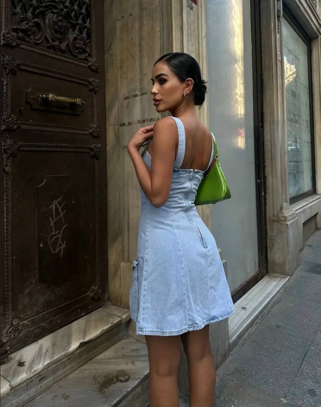 платье джинсовое,платье джинсовое magda butrym,платье женское джинсовое,платья мини,платье джинс