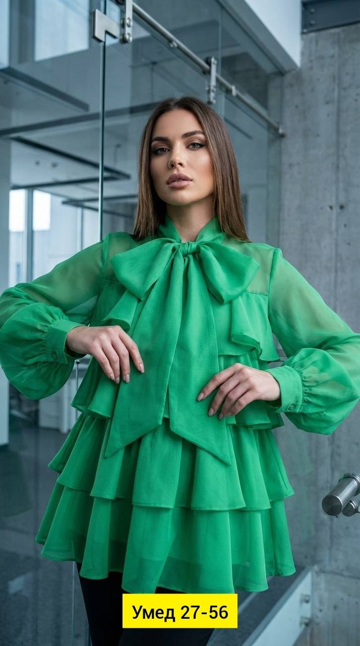 блузка шифоновая,блузка с оборками,женская блуза,блузка женская,блузка нарядная