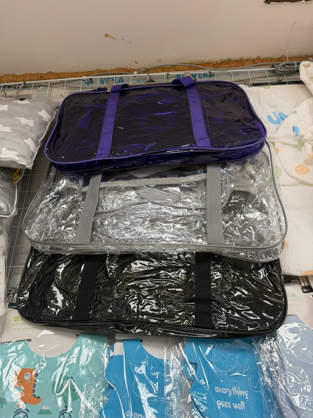 сумки в роддом прозрачные 3 шт,сумки в роддом прозрачные,сумки для роддома,сумка в роддом прозрачная набор,сумки в роддом прозрачные пвх