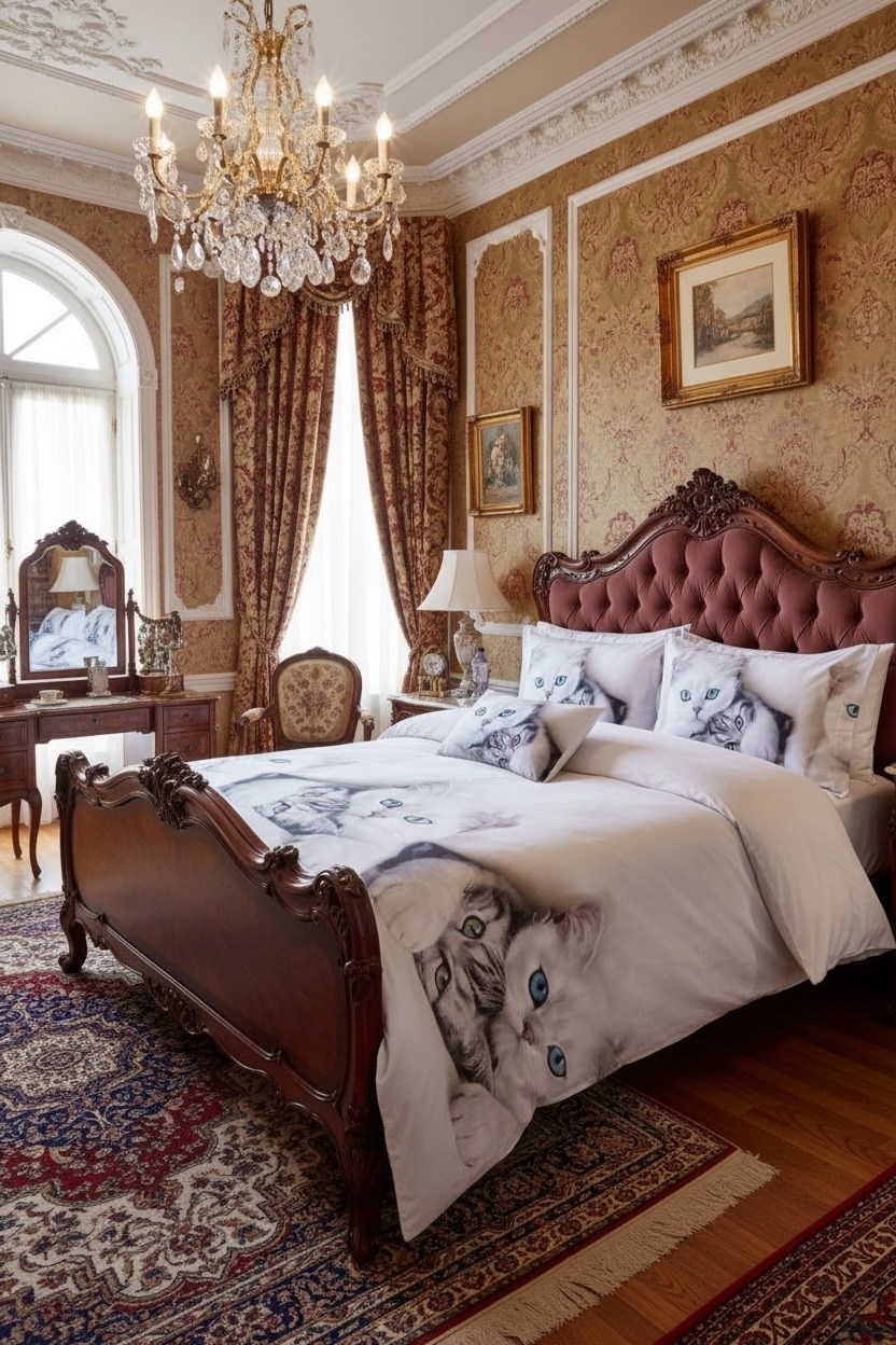 постельное белье 1.5 спальное павлина котики белые полисатин наволочки 70x70,постельное белье 1 5 спальное,комплект постельного белья,постельное бельё,льняной комплект постельного белья с кошками