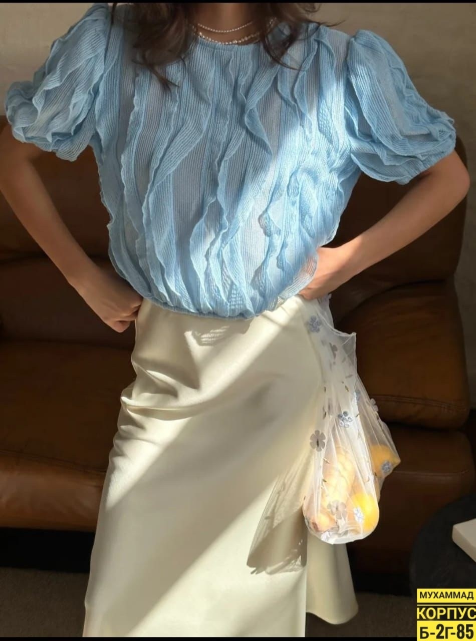 блузка стильная,блузка с оборками,удлиненная блуза,модная блузка,блузка женская