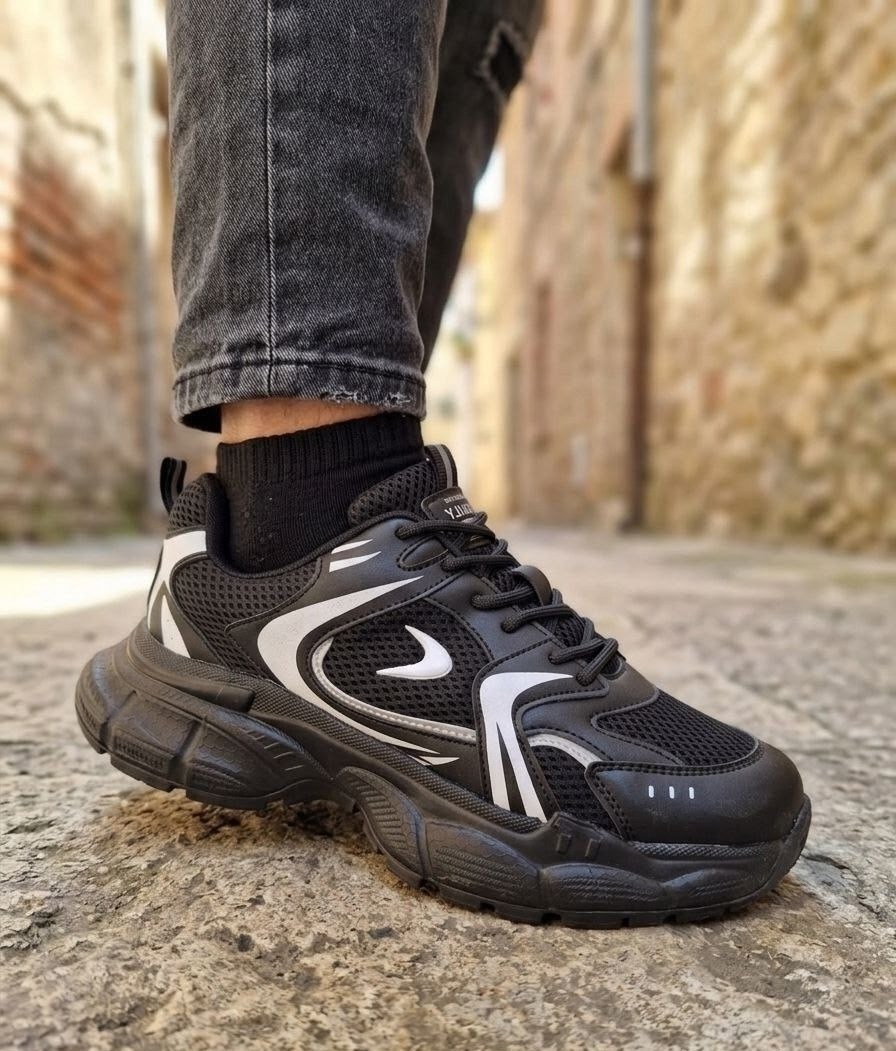 мужские кроссовки,кроссовки черные,кроссовки повседневные,массивные кроссовки,черные мужские кроссовки