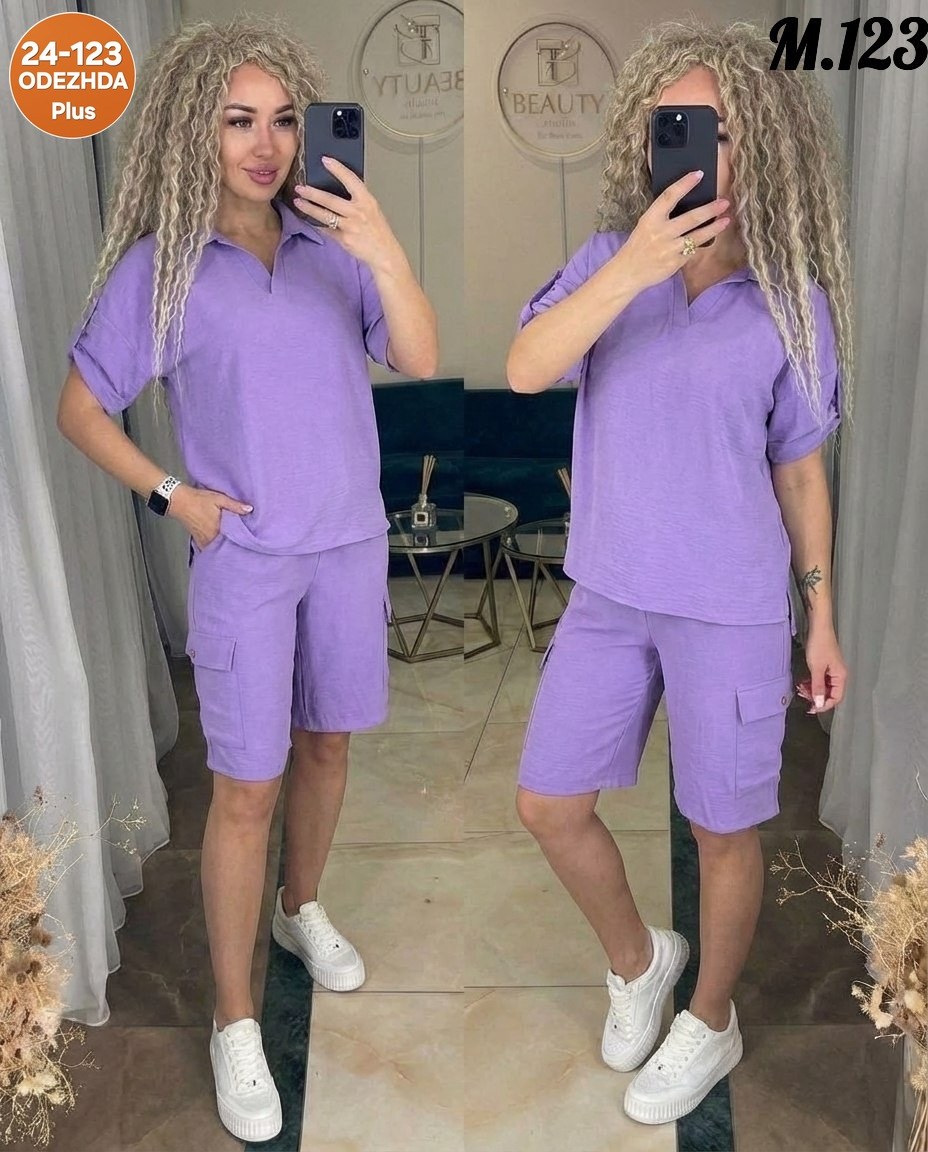 костюмы женские,летние костюмы,летние костюмы женские,костюм фиолетовый,костюм с шортам