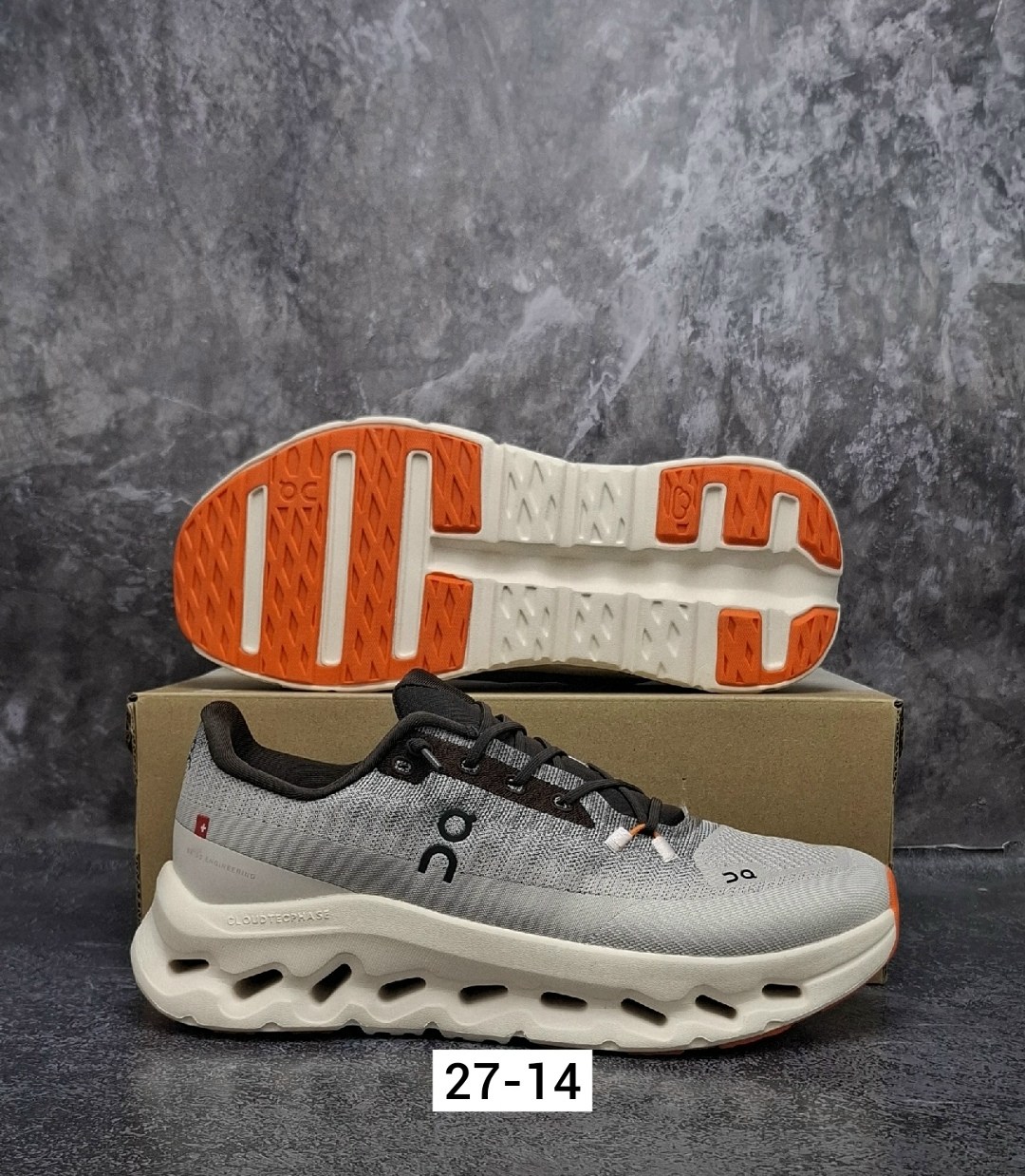 кроссовки on,кроссовки cloudsurfer on running серый,,кроссовка мужской,кроссовки для бега