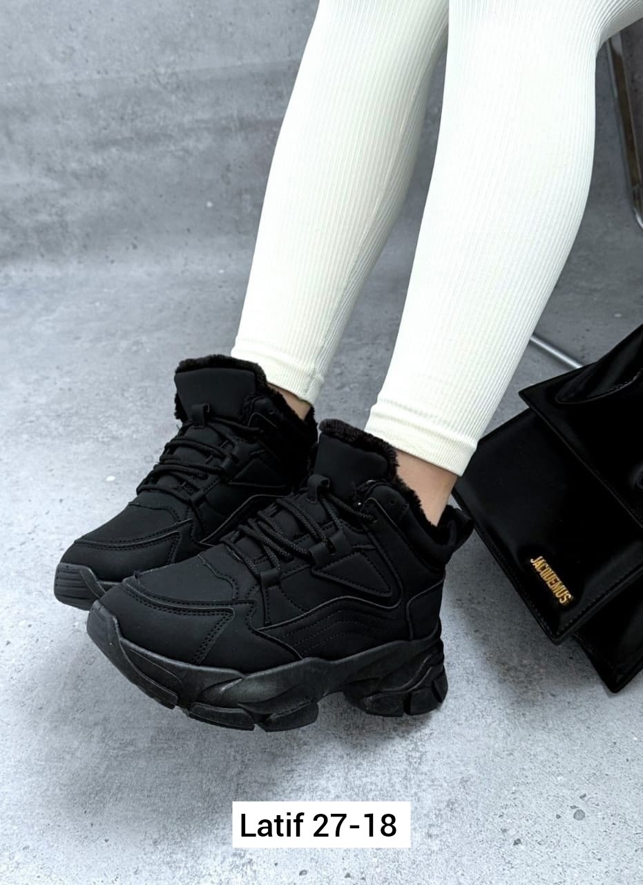 кроссовки черные женские,зимние кроссовки женские,черные кроссовки,кроссовки original ouqidageni,зимние кроссовки