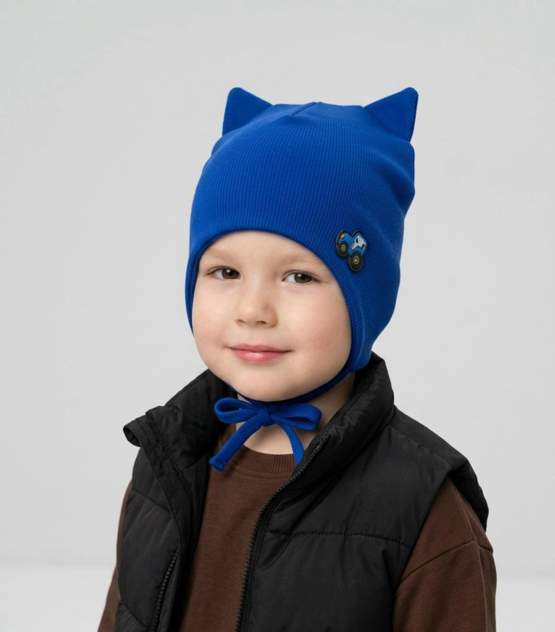 шапка hoh loon цвет: серый,шапка детская,шапка для детей,шапочка детская,шапка для мальчика