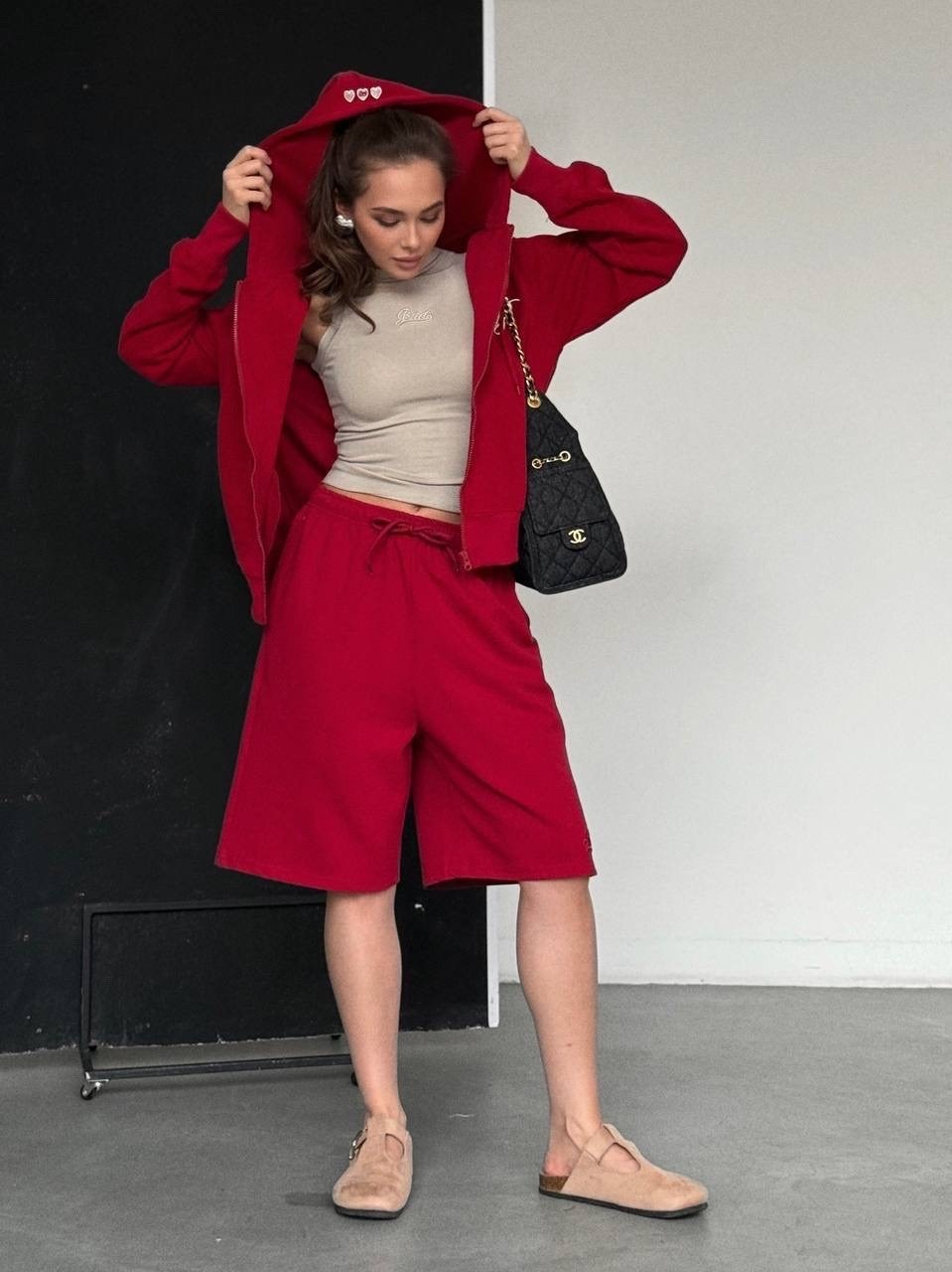 женский костюм с шортами,костюм женский летний шорты,шорты трикотажные,костюм с шортам,костюм оверсайз шорты