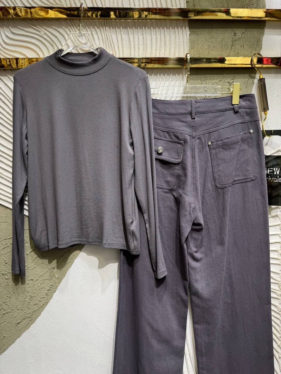 брючный комплект,женские брючные костюмы,брючной костюм,серый брючный костюм,женский костюм с брюками