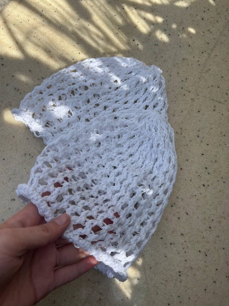 вязаные головные уборы,шапка сетка,летние шапки,шапка сетка крючком,шапочка вязаная