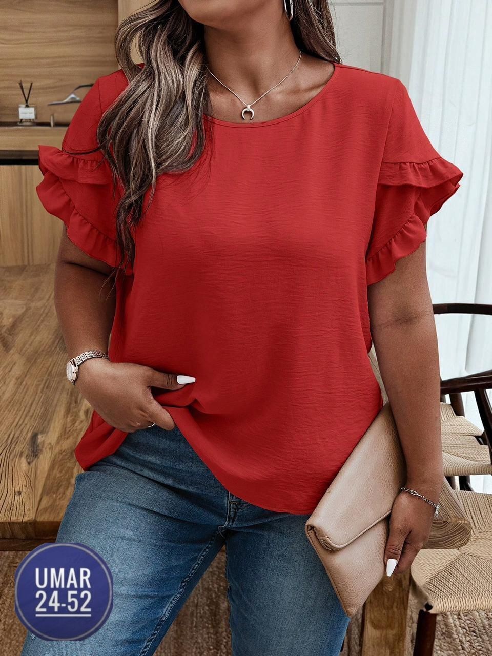 блузка на каждый день,повседневная блуза,блузка нарядная с коротким рукавом больших,блузка с оборками,блуза женская