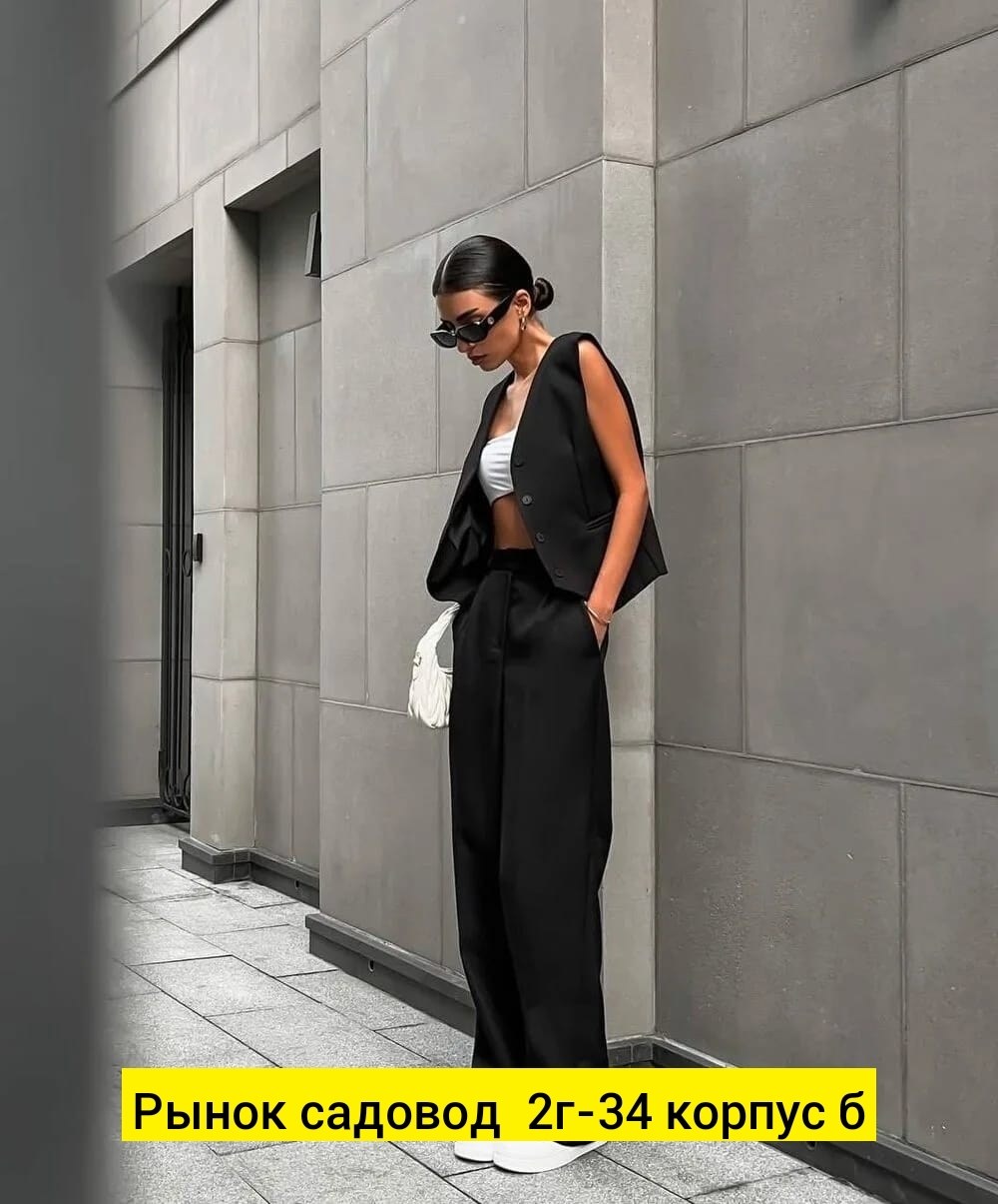 костюм двойка брюки палаццо,брючный костюм с жилетом,костюм с жилеткой брючный adelva,женский костюм брюки палаццо,костюм брючный с жилеткой женский