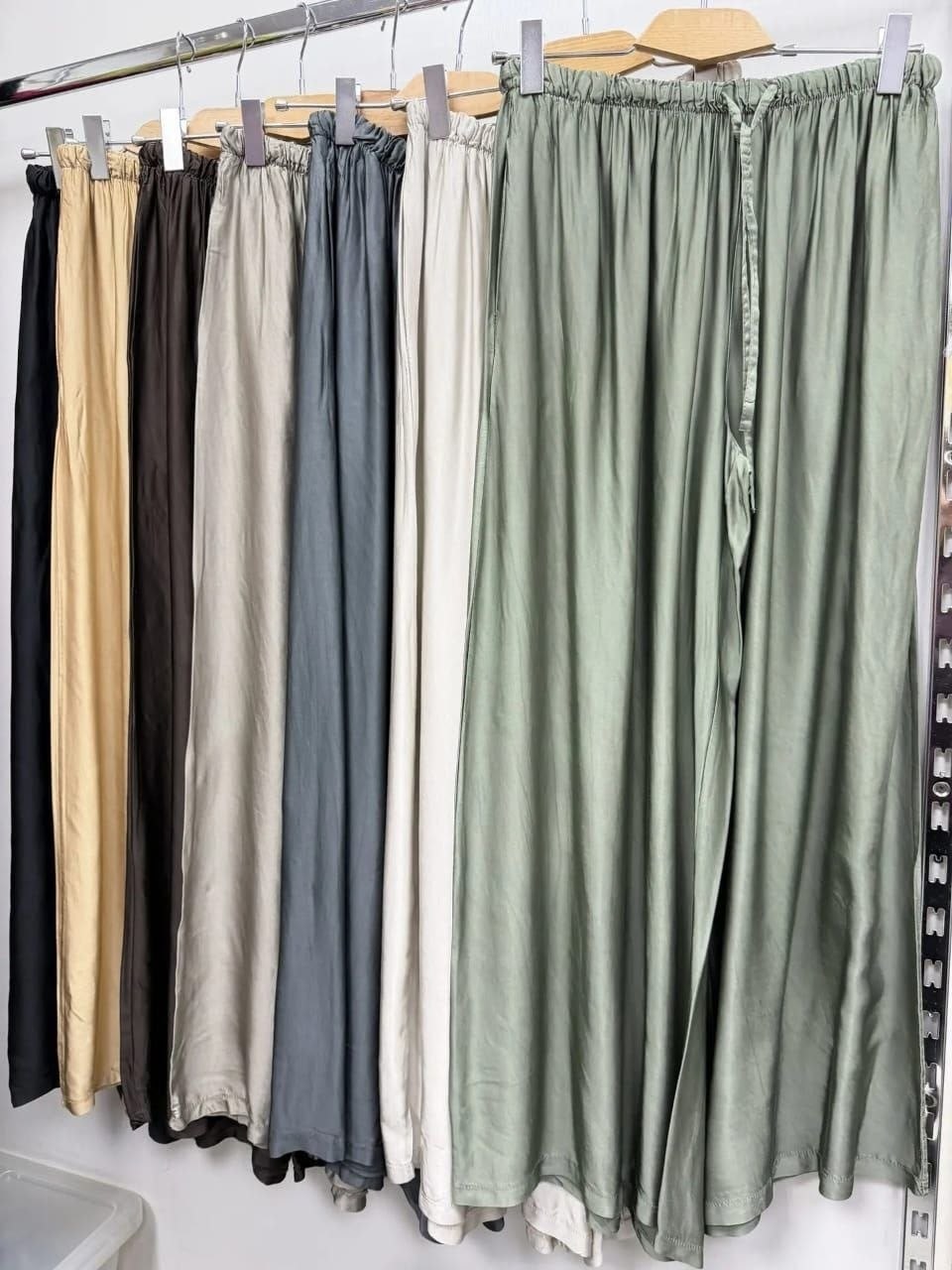 женские широкие брюки,женские свободные брюки qdnixila из атласа,шелковые брюки,широкие брюки,брюки свободные