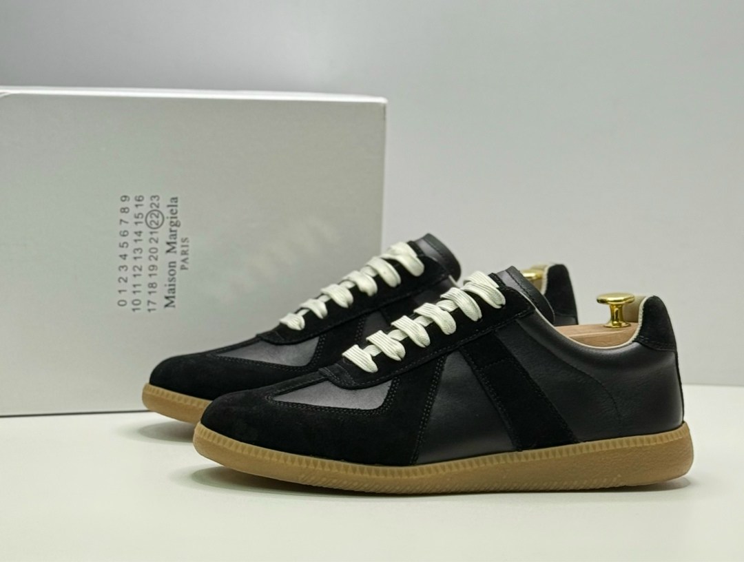 кроссовки кожаные maison margiela replica черный,кроссовки maison margiela replica,кроссовки maison margiela,,maison margiela replica кеды