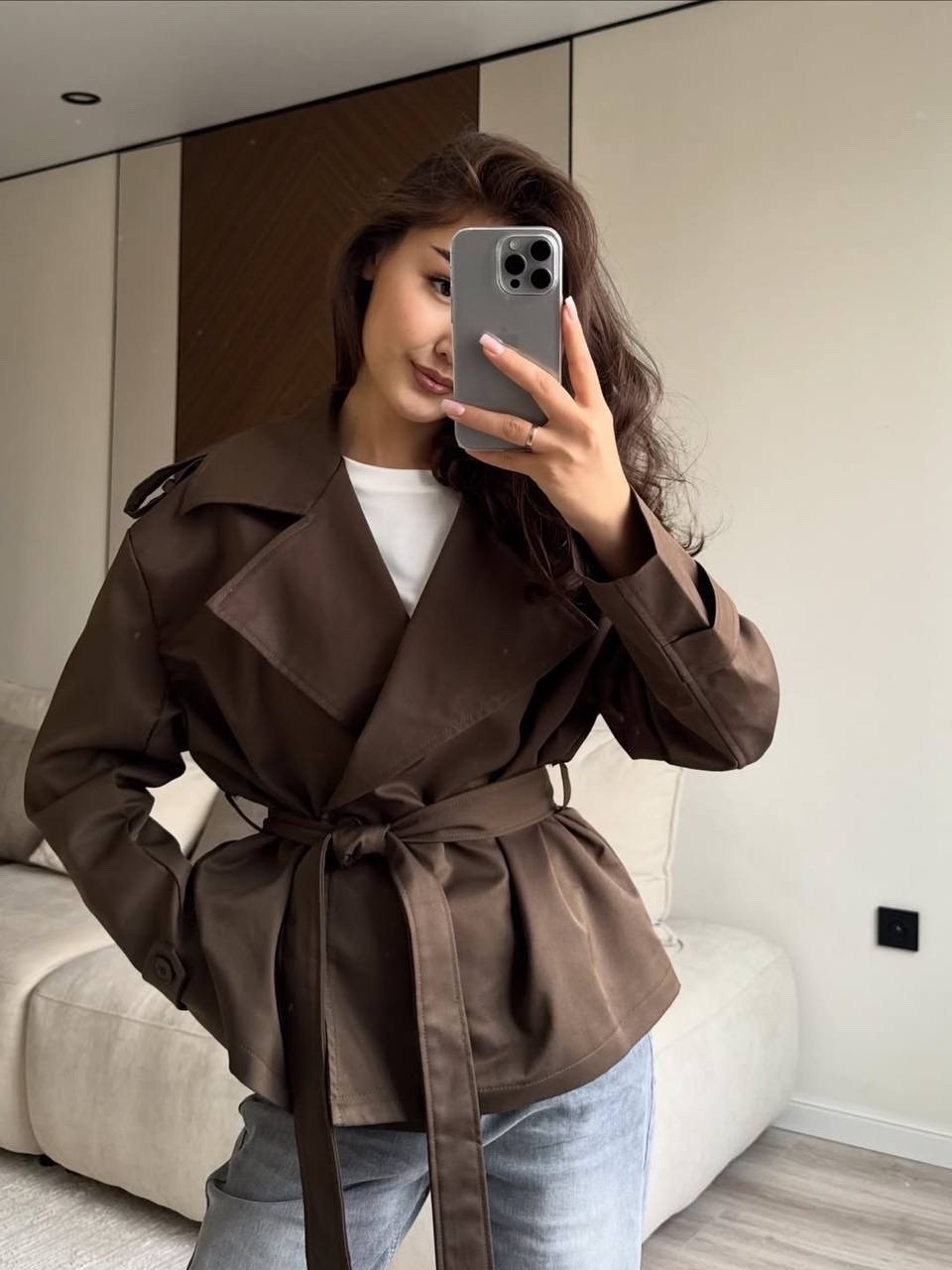 тренч с поясом,тренч короткий,тренч женский,тренч пальто