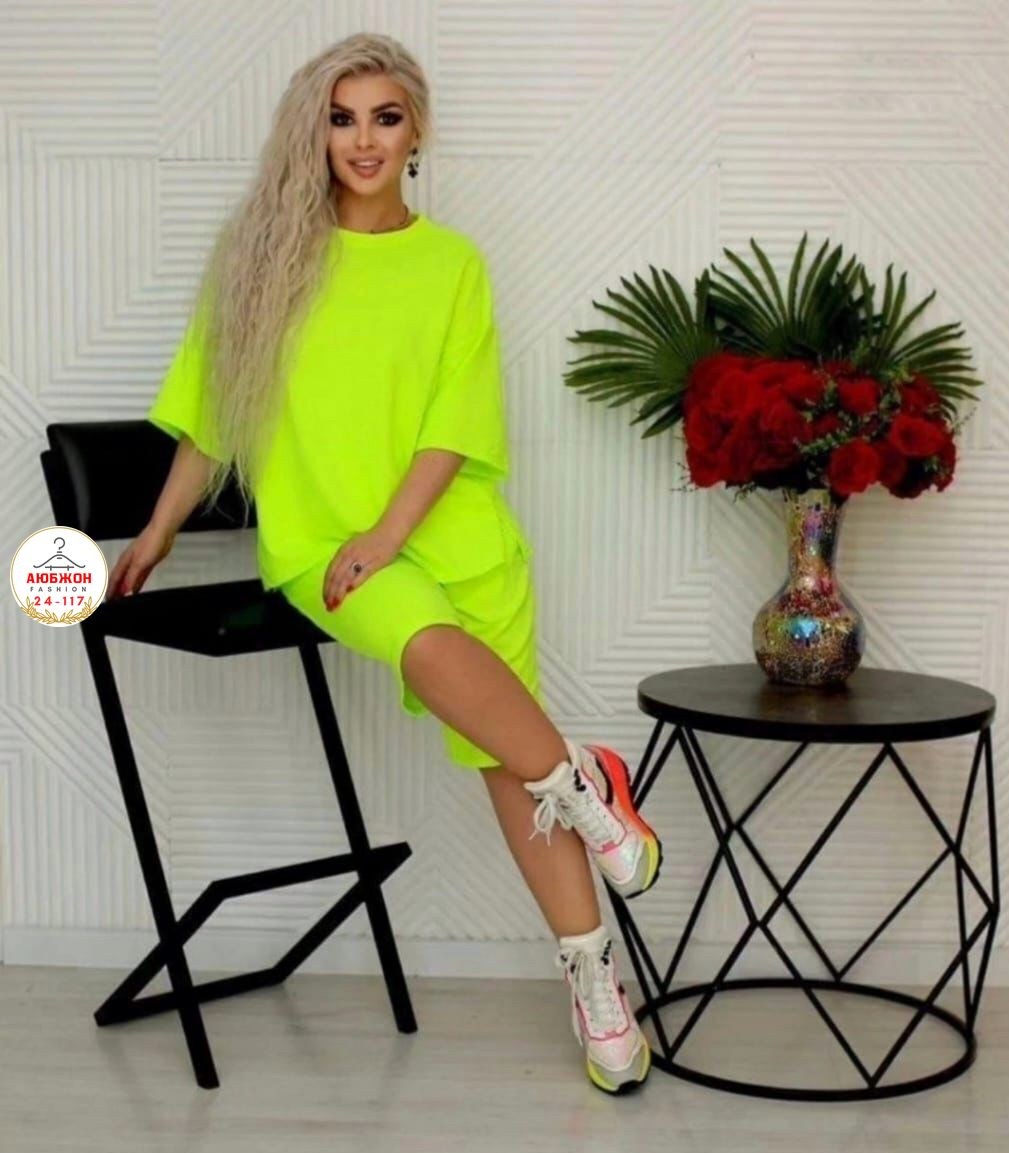 костюм оранжевый,оранжевый костюм с шортами женский,женский костюм двойка,летний женский костюм,трикотажный оранжевый костюм