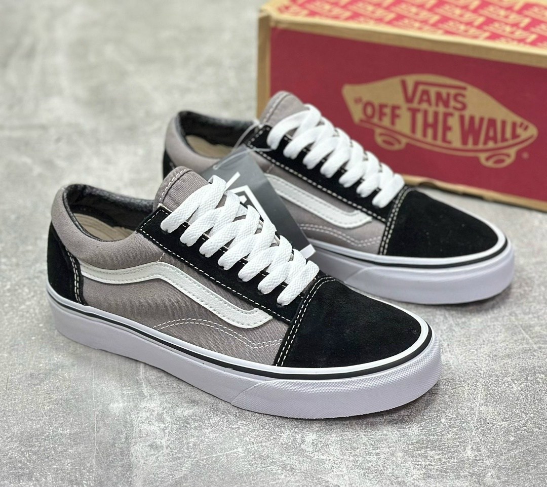 ,кеды ванс оригинал,ванс олд скул серые,vans old skool black,серые вансы
