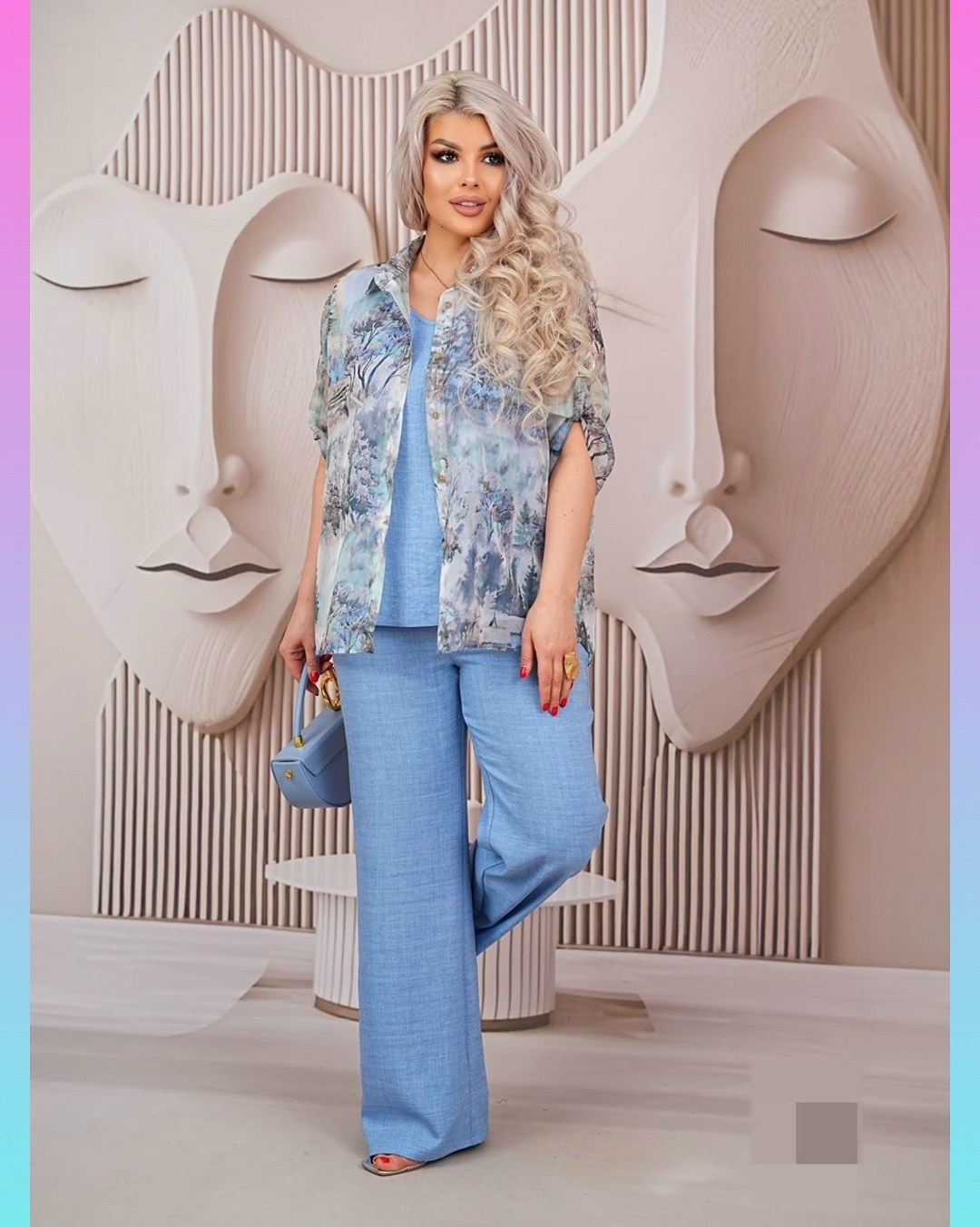 костюм с брюками,женская блузка,одежда для женщин,летние брючные костюмы женские 2026,костюм летний брючный двойка
