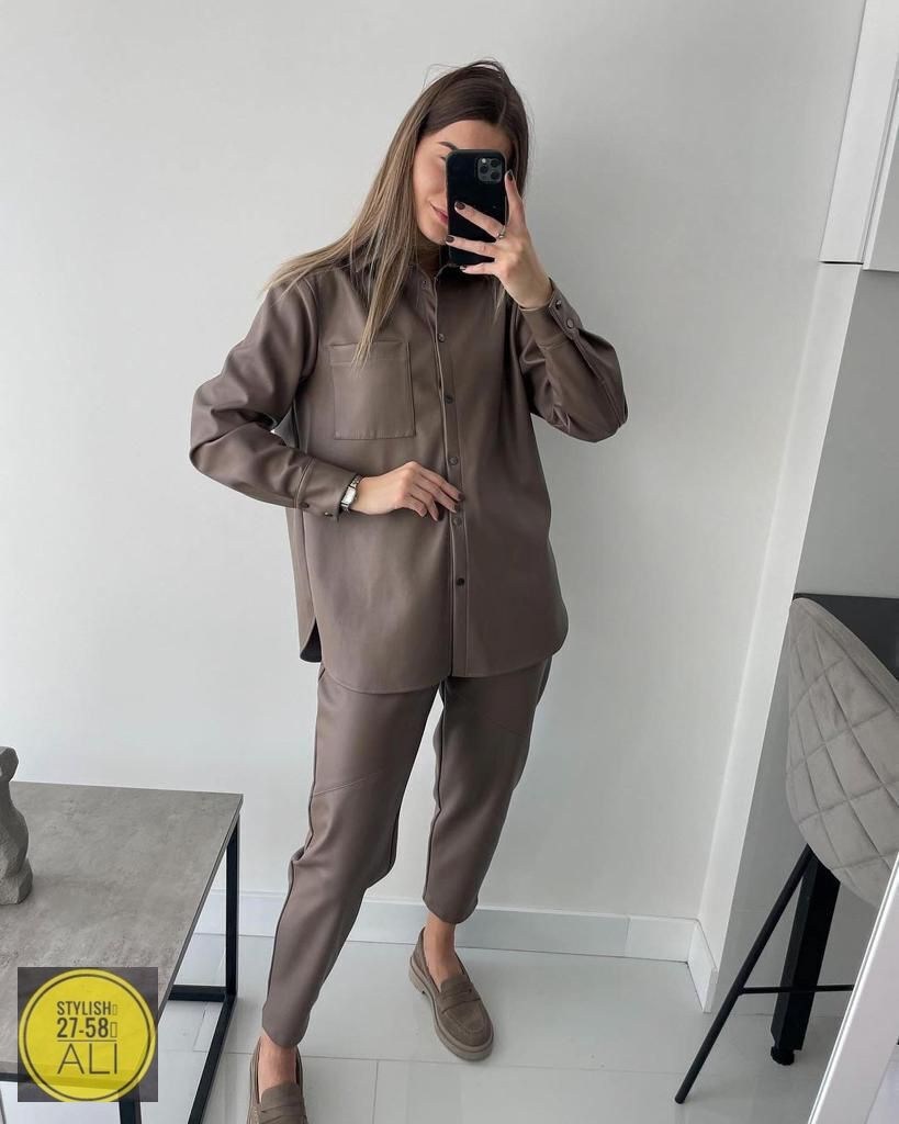 костюм двойка женский,костюм женский,костюм из экокожи,женские брючные костюмы,кожаный брючный костюм женский