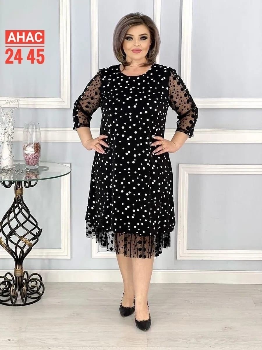 платье больших размеров в горошек,вечернее платье больших размеров нарядное в горошек saliya brand,платье женское,платье в горошек,летнее платье больших размеров