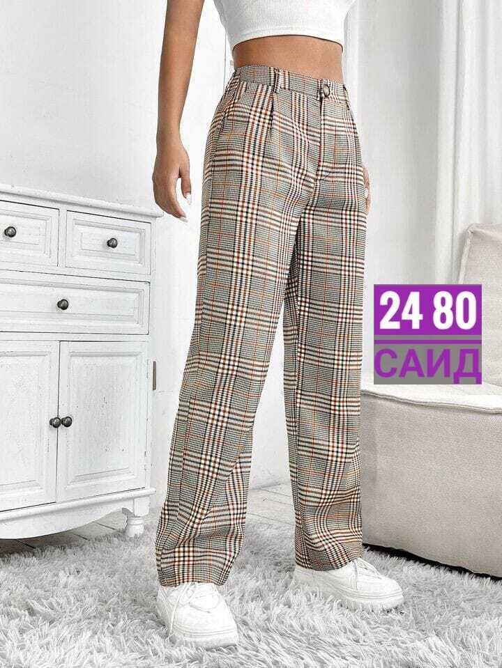 брюки в клетку,брюки палаццо в клетку,штаны в клетку,женские брюки в клетку,теплые брюки в клетку женские