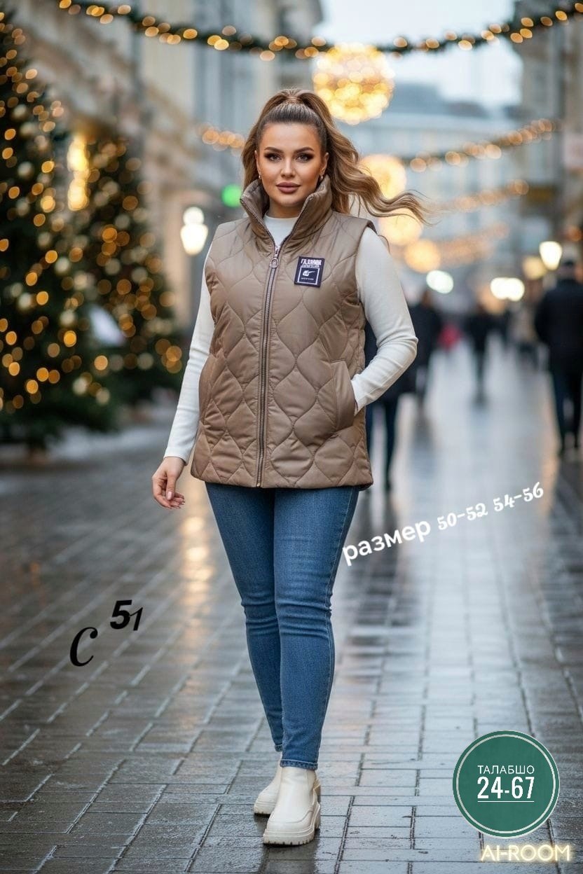 жилетка женская утепленная большой размер,женские молодёжные стеганные жилетки размер 52,жилетка женская,жилетка на синтепоне,жилет на синтепоне