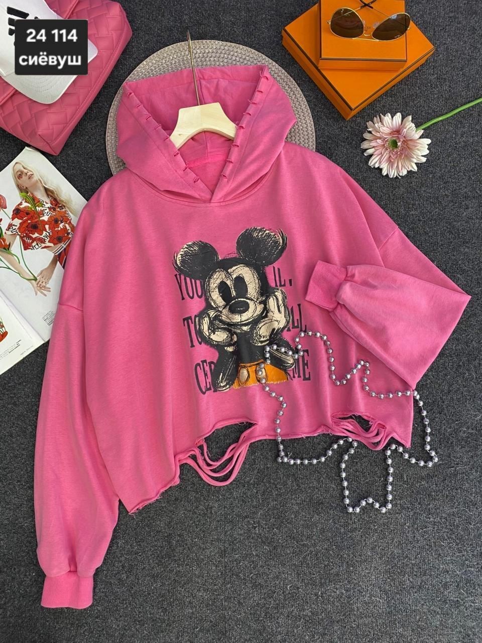 толстовка кофта,кофта худи,женская кофта,толстовка с микки маусом женская,толстовка женская