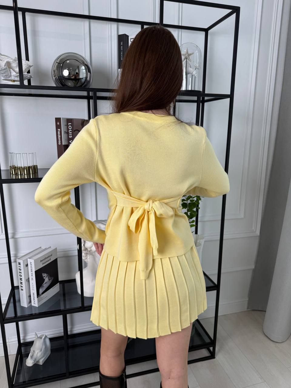 костюм с юбкой женский,костюм с юбкой,юбка и кофта,юбка мода,юбка плиссе вязаная