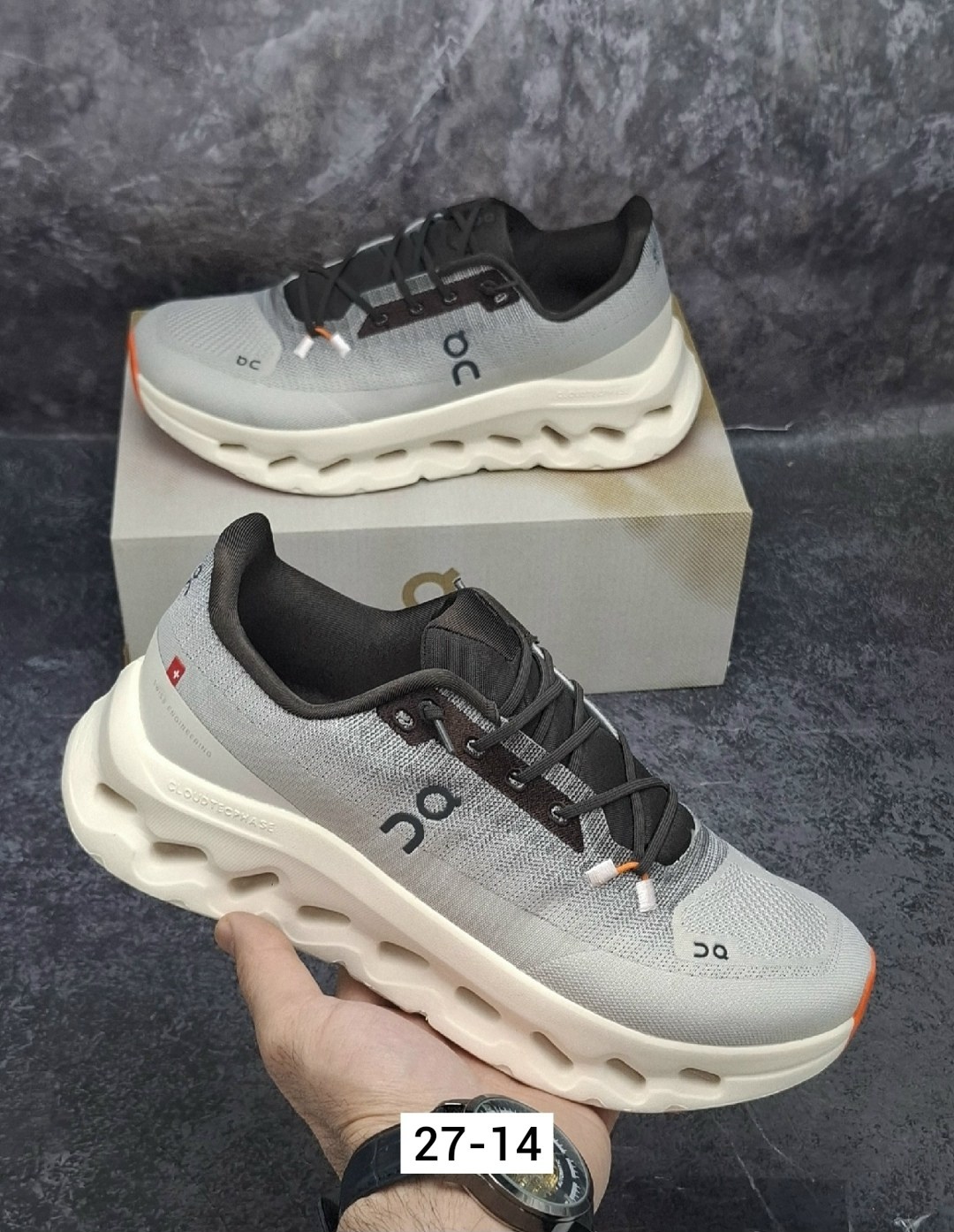 кроссовки on,кроссовки cloudsurfer on running серый,,кроссовка мужской,кроссовки для бега