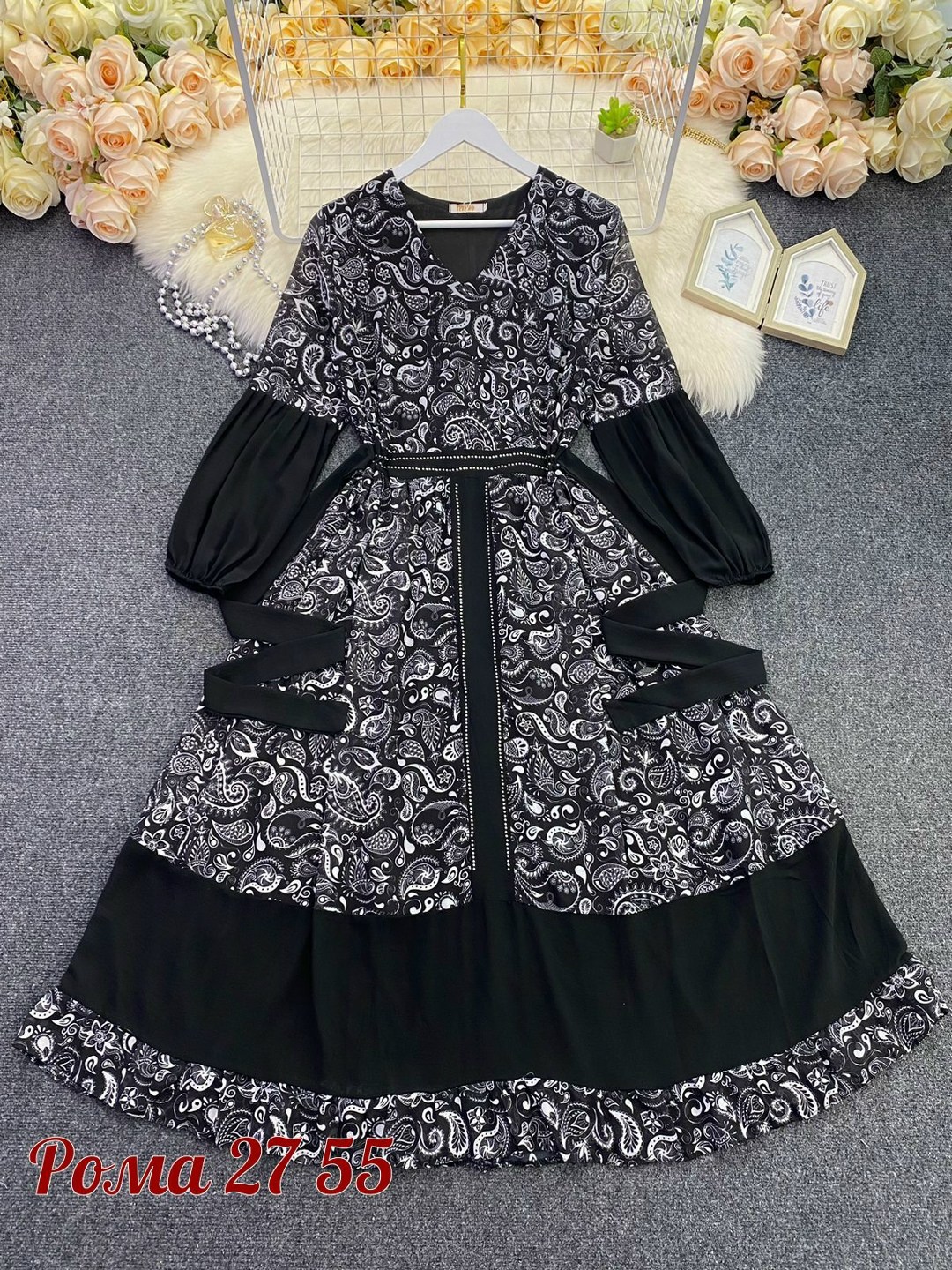 женское платье с принтом,женское длинное платье с принтом,женское платье с длинными рукавами,платья женские длинные,платье женское шифоновое