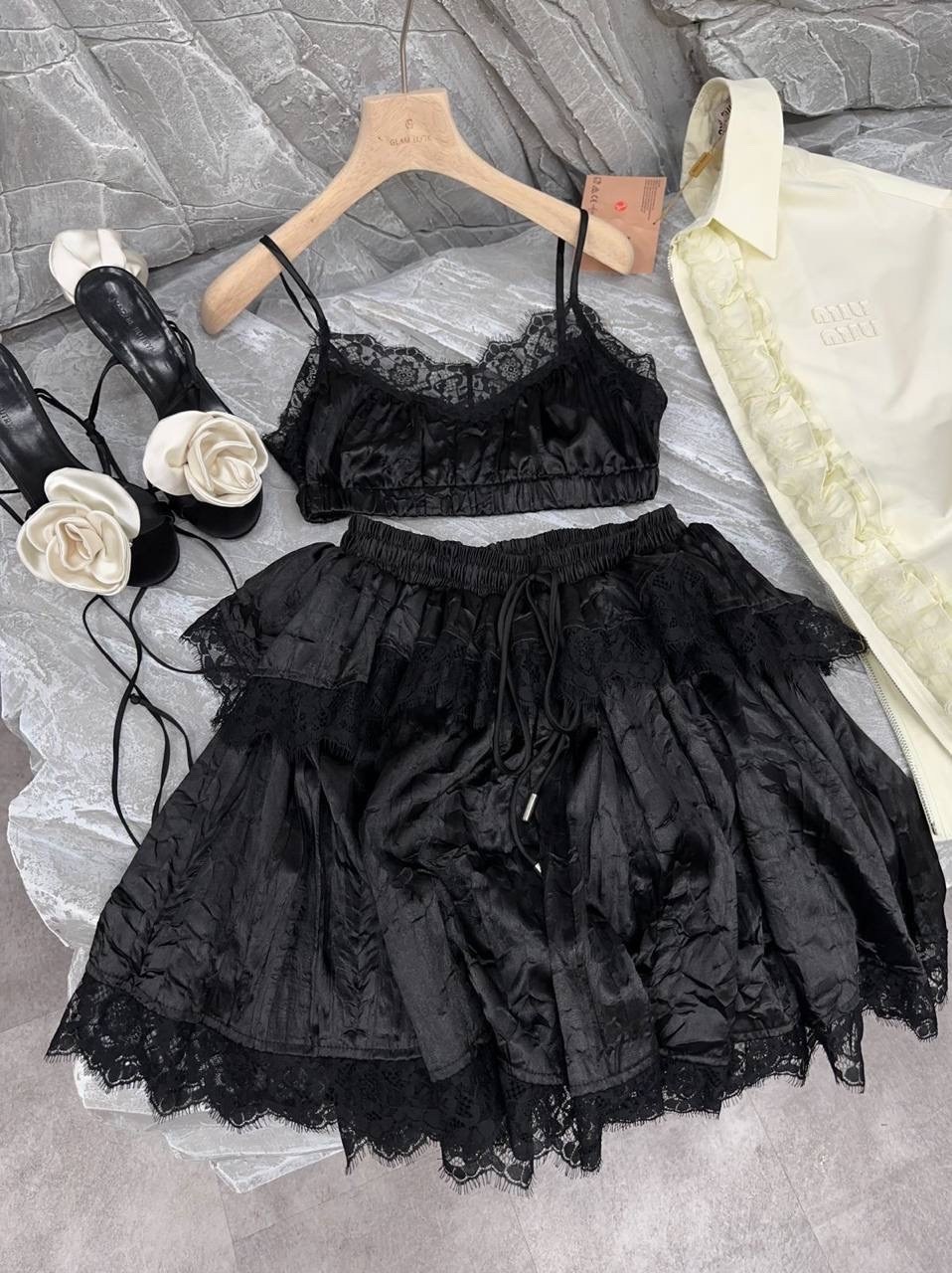 костюм с юбкой и топом,модная ,,женские костюмы