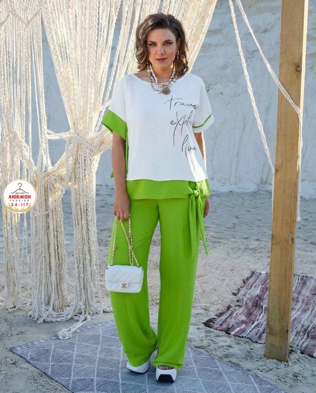 летние костюмы женские,костюм vittoria queen 24783 двойка бирюзовый,летний брючный костюм женский 2025,летний брючный костюм,брючный комплект