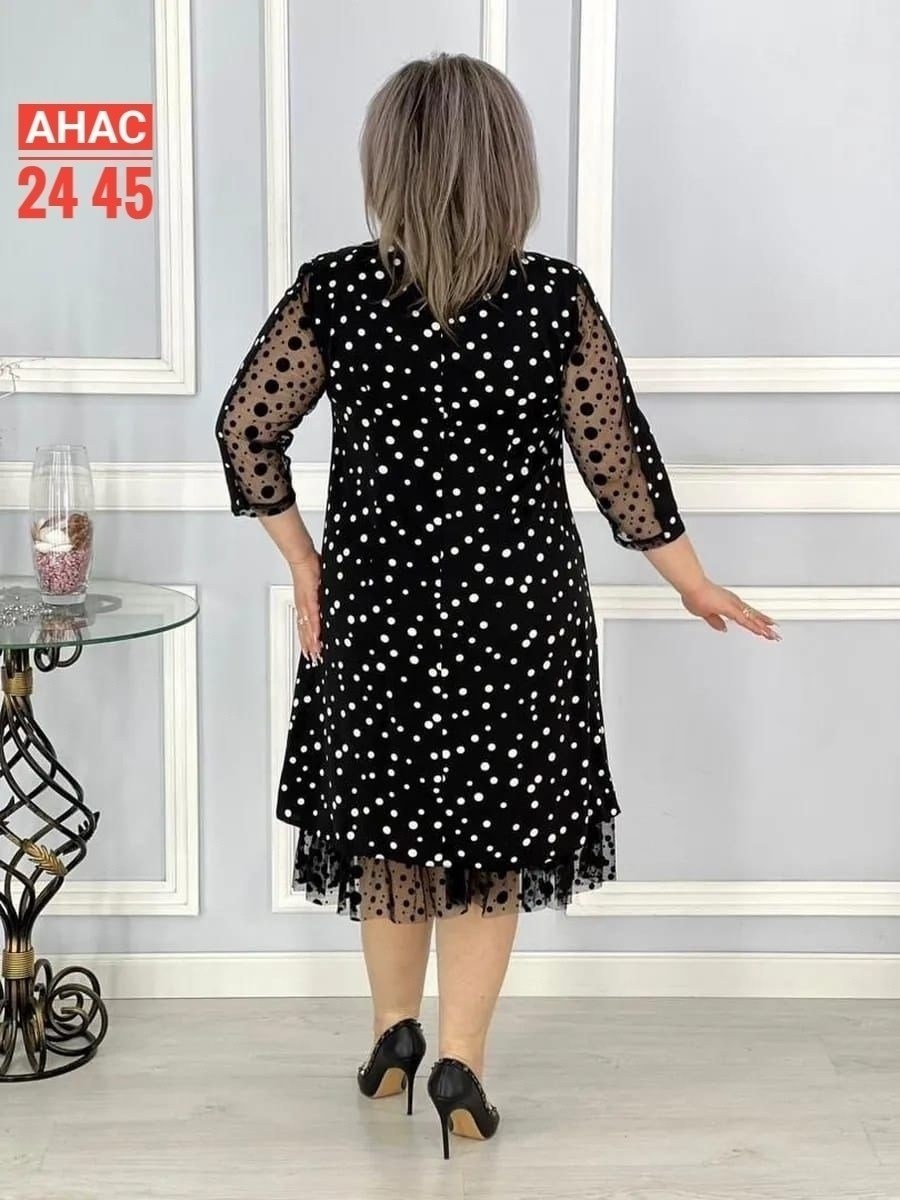 платье больших размеров в горошек,вечернее платье больших размеров нарядное в горошек saliya brand,платье женское,платье в горошек,летнее платье больших размеров
