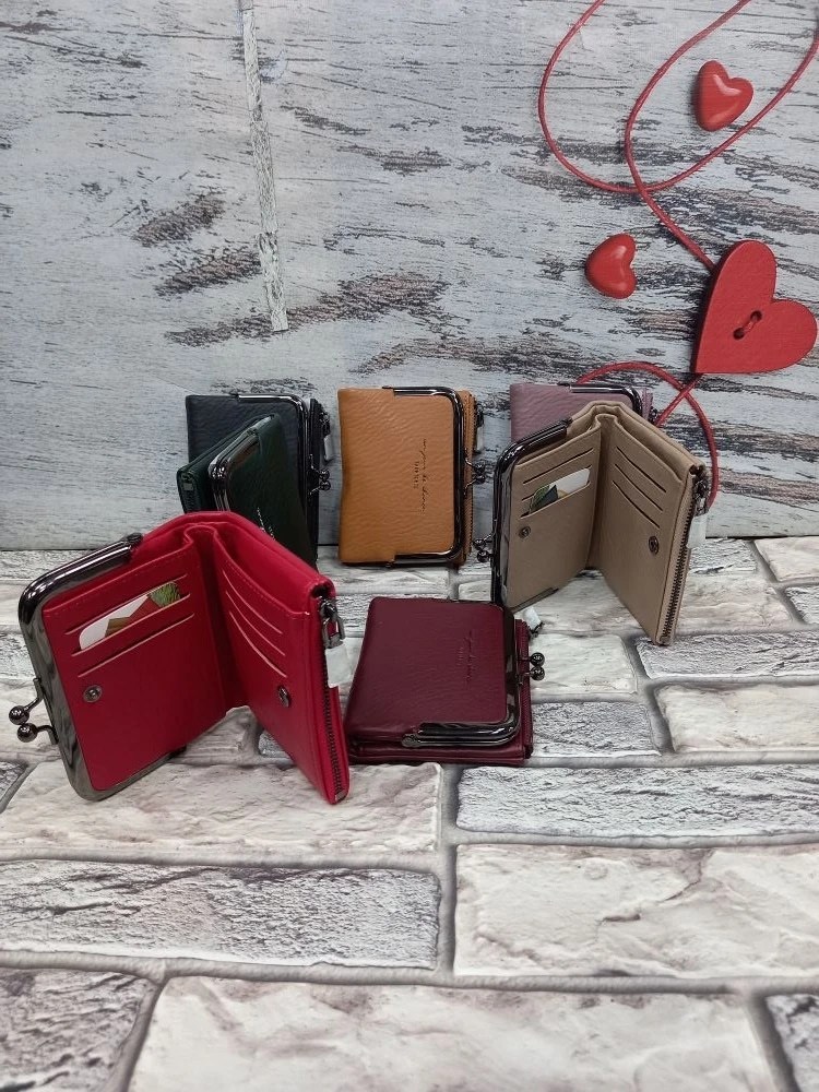 женские кошельки,классический женский кошелек из эко-кожи,кошельки для женщин,кошелек маленький,женский кошелек из натуральной кожи