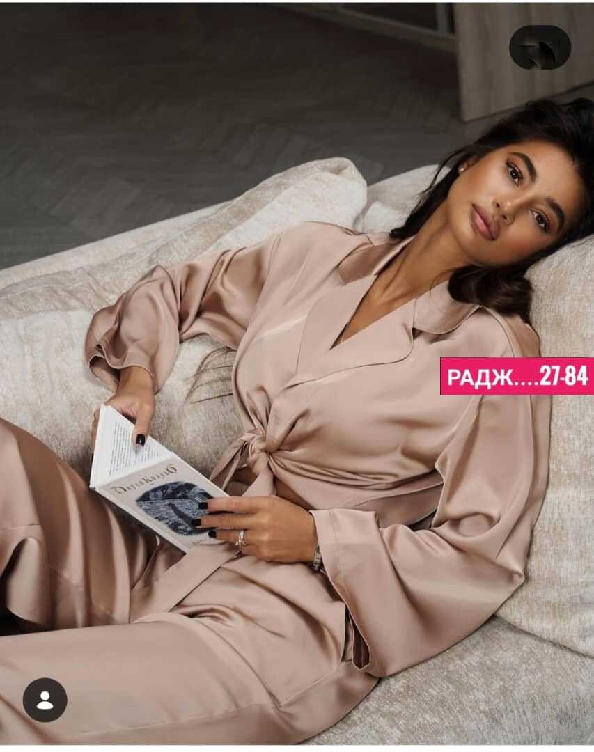 атласный костюм женский,пижама со штанами шелковая,костюм брючный,шелковая женская пижама,костюм женский шелковый