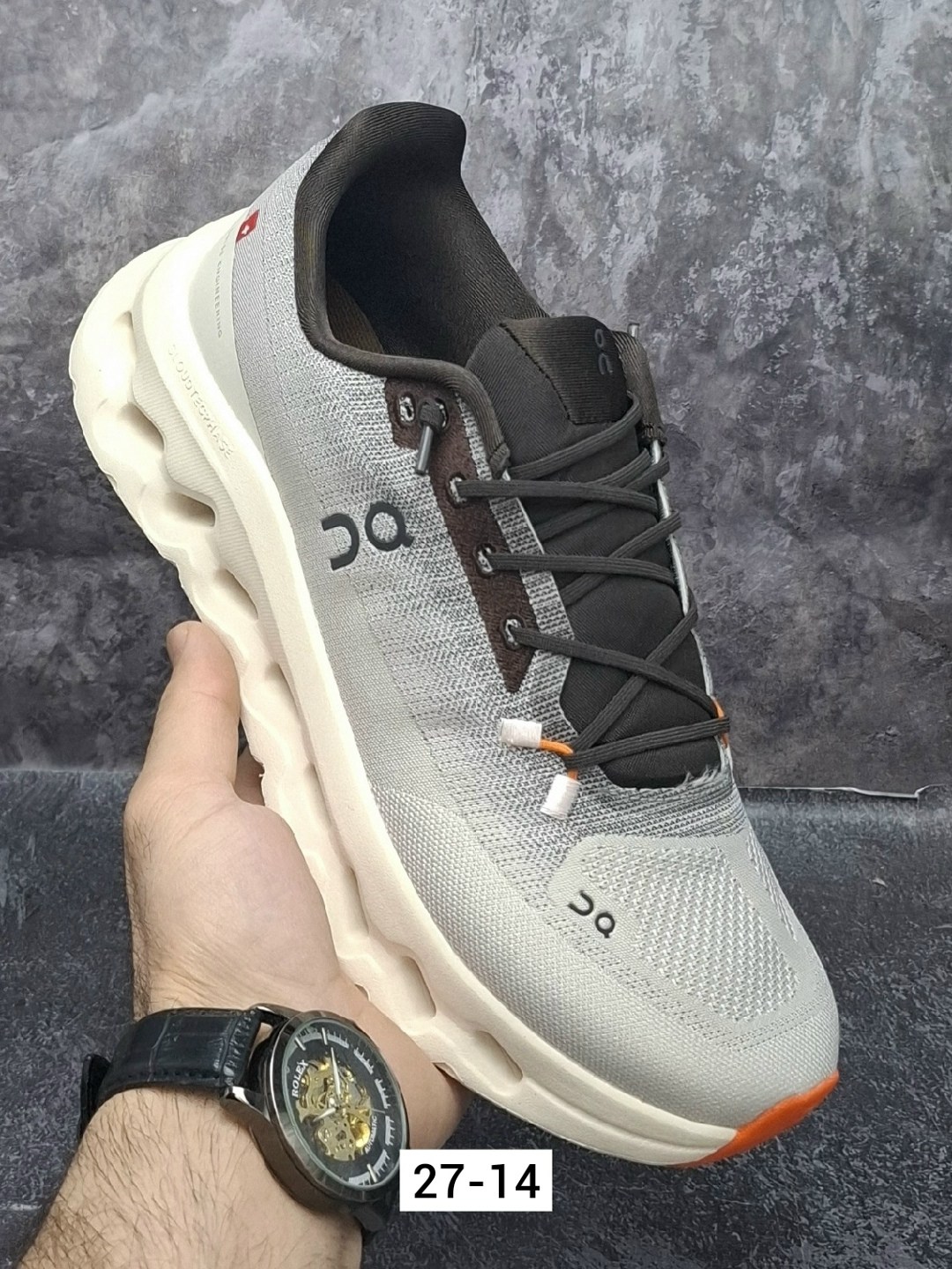 кроссовки on,кроссовки cloudsurfer on running серый,,кроссовка мужской,кроссовки для бега